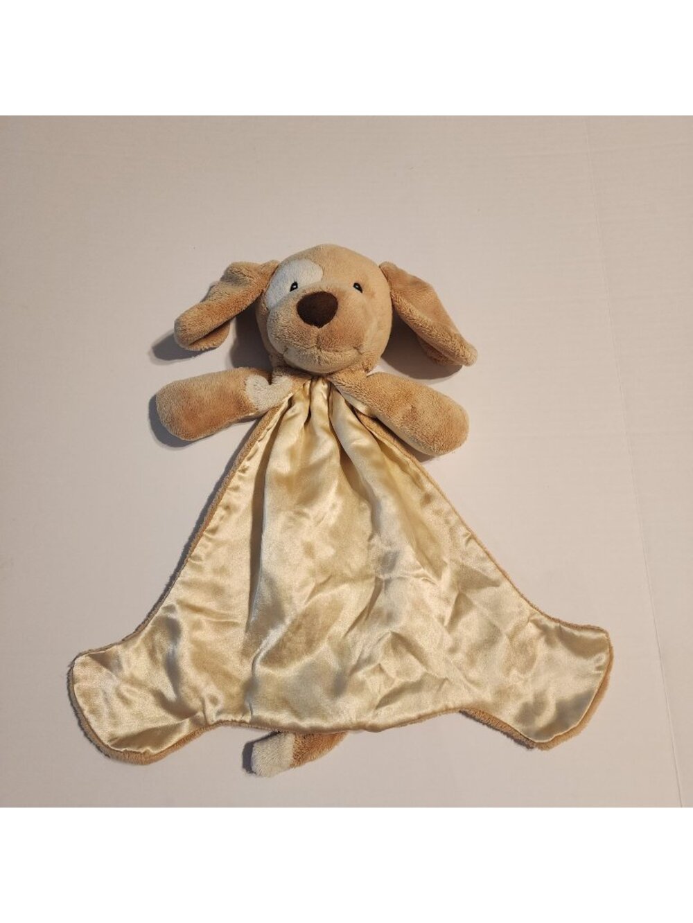 Baby GUND Spunky Huggybuddy Brown Dog Puppy Lovey Security Blanket 058968 16"